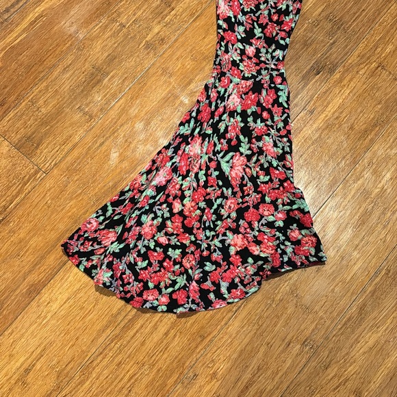 Rock & Roll Cowgirl Dress Black/Pink Floral Size Medium - Picture 4 of 4